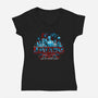 Have A Stranger Time In Hawkins-womens v-neck tee-goodidearyan