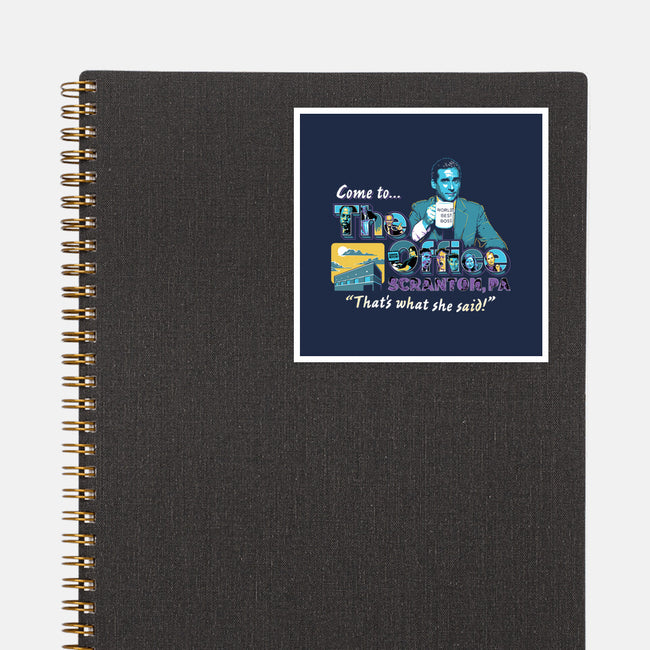 Come To The Office-none glossy sticker-goodidearyan