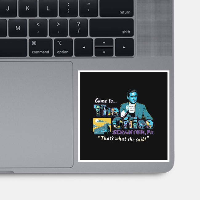 Come To The Office-none glossy sticker-goodidearyan