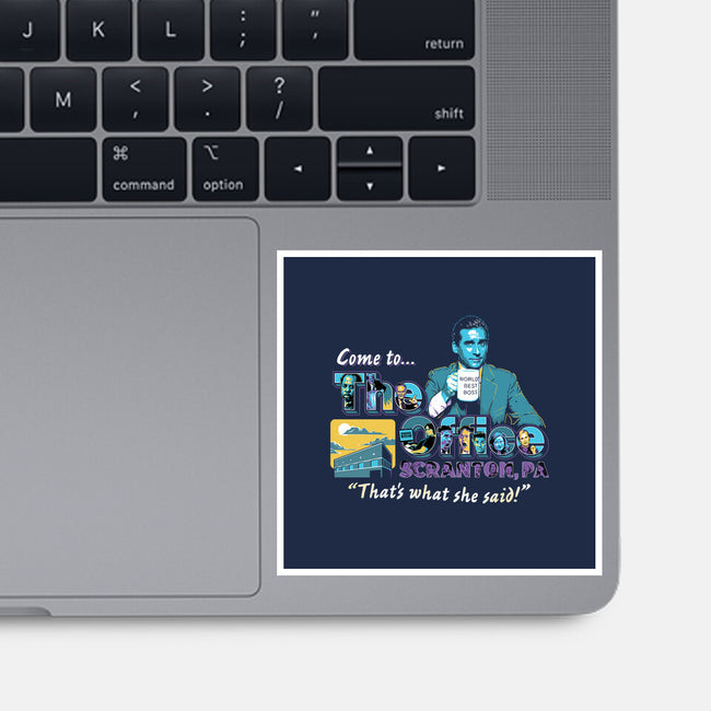 Come To The Office-none glossy sticker-goodidearyan