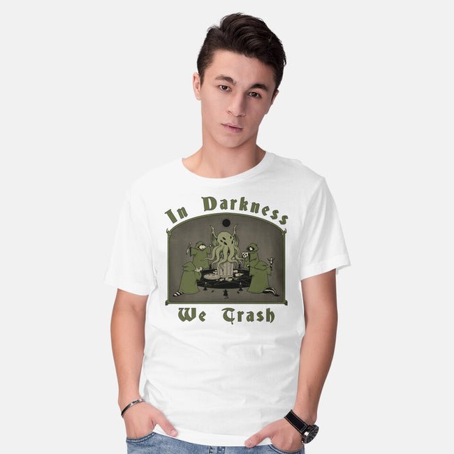 In Darkness We Trash-mens basic tee-pigboom