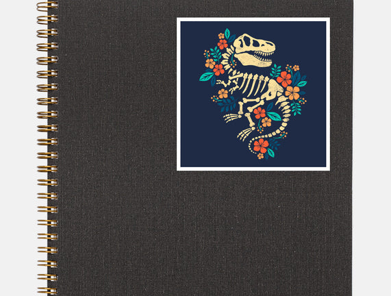 Flowered Dinosaur Fossil