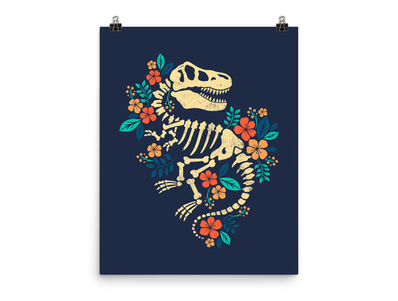 Flowered Dinosaur Fossil