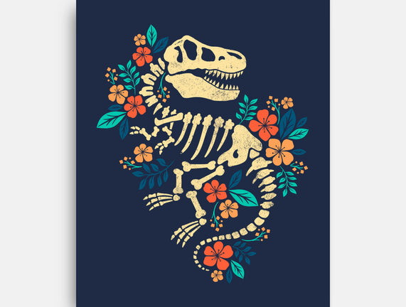 Flowered Dinosaur Fossil