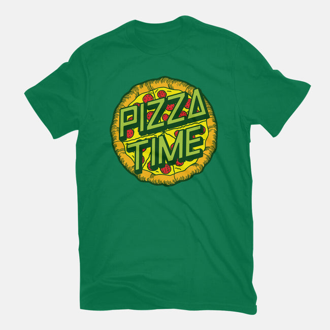 Cowabunga! It's Pizza Time!-mens basic tee-dalethesk8er