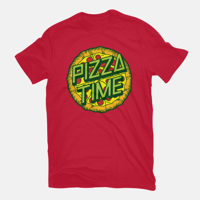 Cowabunga! It's Pizza Time!-mens basic tee-dalethesk8er