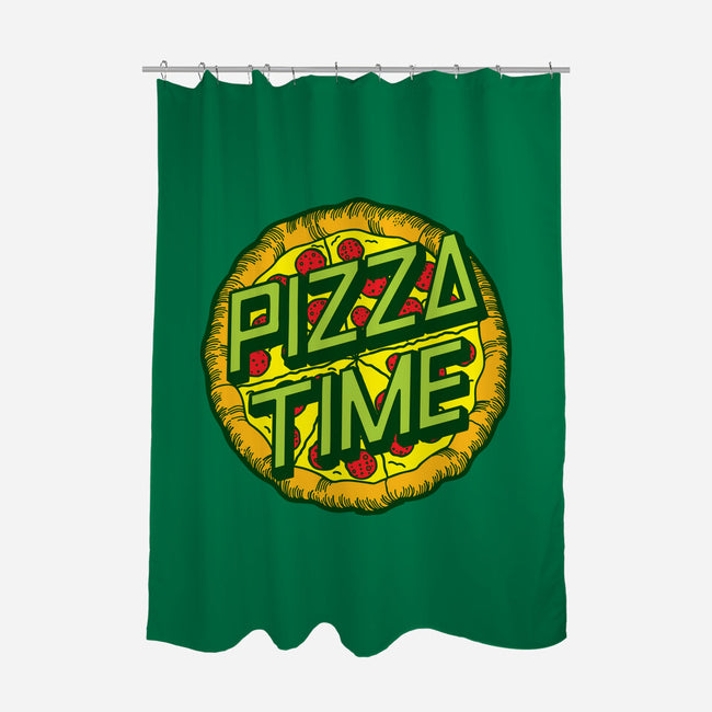 Cowabunga! It's Pizza Time!-none polyester shower curtain-dalethesk8er