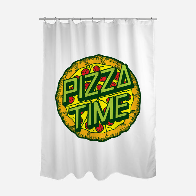 Cowabunga! It's Pizza Time!-none polyester shower curtain-dalethesk8er