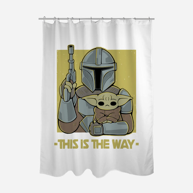 The Way-none polyester shower curtain-xMorfina