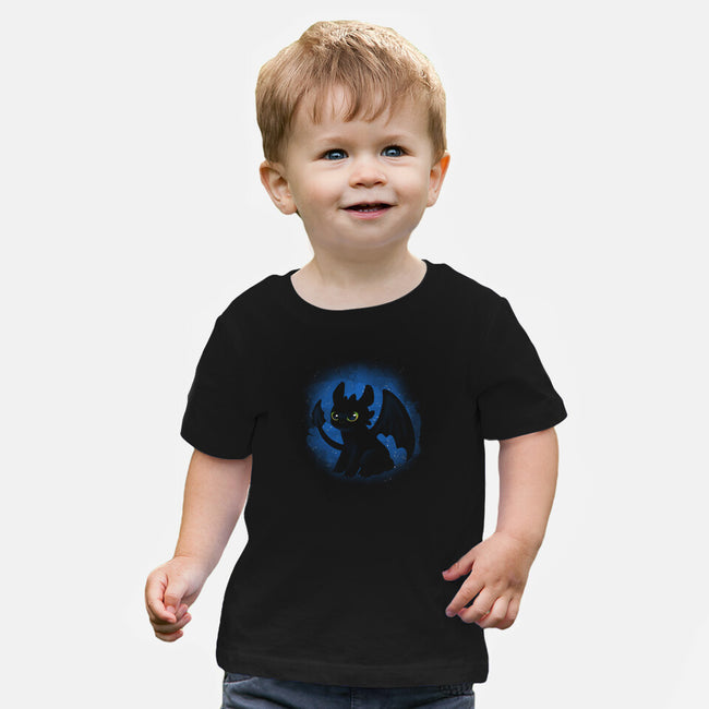 Night Fury-baby basic tee-Digital Magician