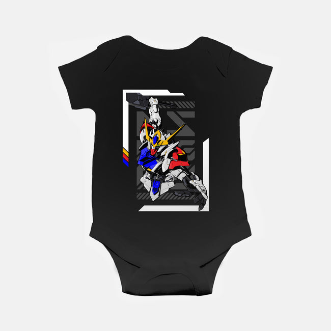 Gundam Barbatos Lupus-baby basic onesie-Pakyu Pashion