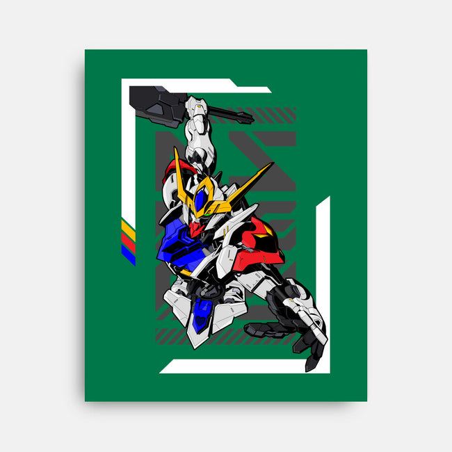 Gundam Barbatos Lupus-none stretched canvas-Pakyu Pashion
