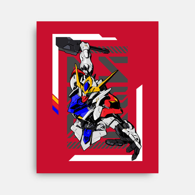 Gundam Barbatos Lupus-none stretched canvas-Pakyu Pashion