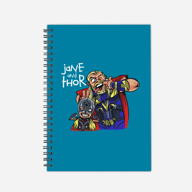 Jane And Thor-none dot grid notebook-zascanauta