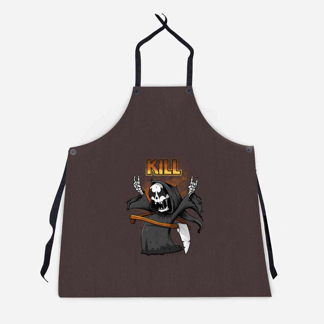 Kiss And Death-unisex kitchen apron-ducfrench