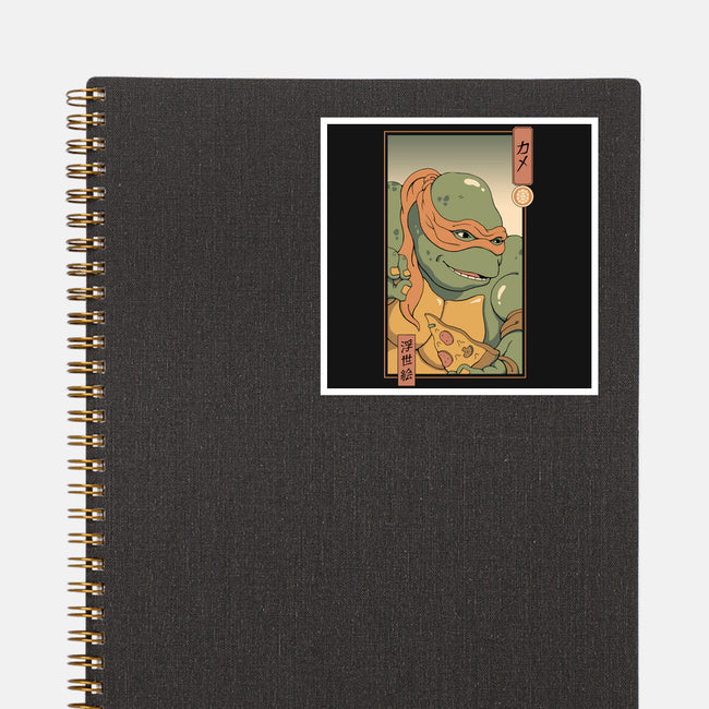 Orange Kame Ninja-none glossy sticker-vp021