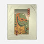 Orange Kame Ninja-none fleece blanket-vp021