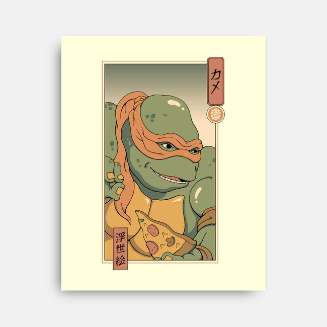 Orange Kame Ninja-none stretched canvas-vp021