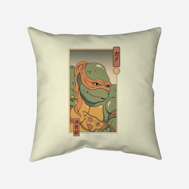 Orange Kame Ninja-none removable cover w insert throw pillow-vp021