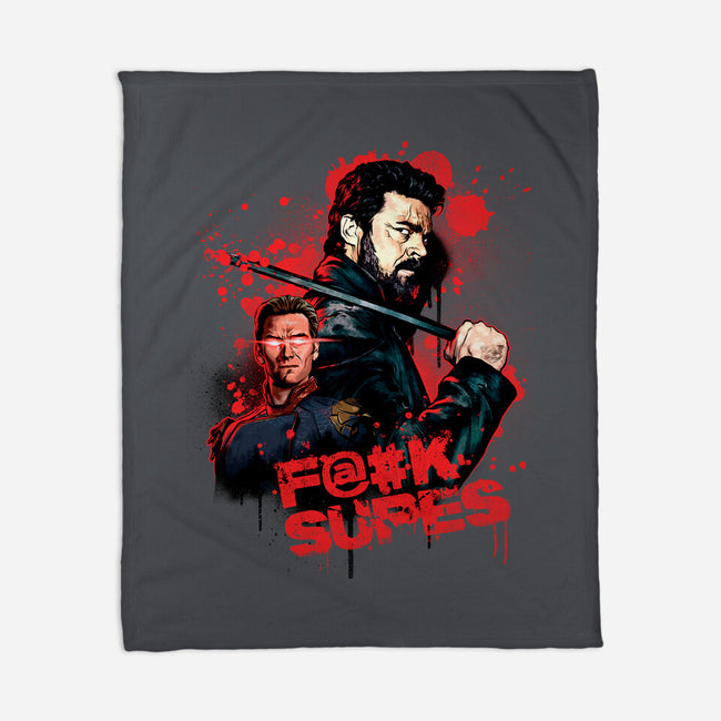 F Supes-none fleece blanket-Conjura Geek