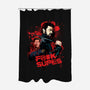 F Supes-none polyester shower curtain-Conjura Geek