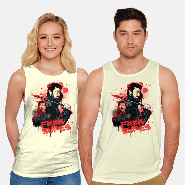 F Supes-unisex basic tank-Conjura Geek