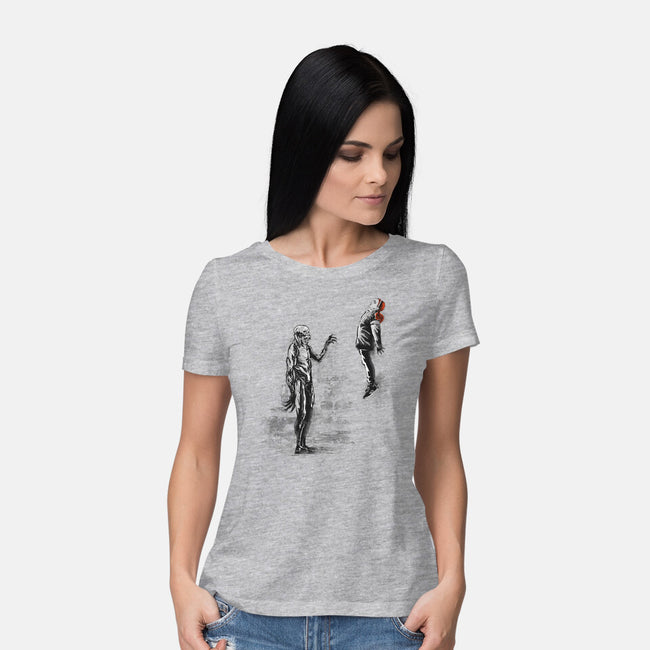 Stranger Wall-womens basic tee-zascanauta