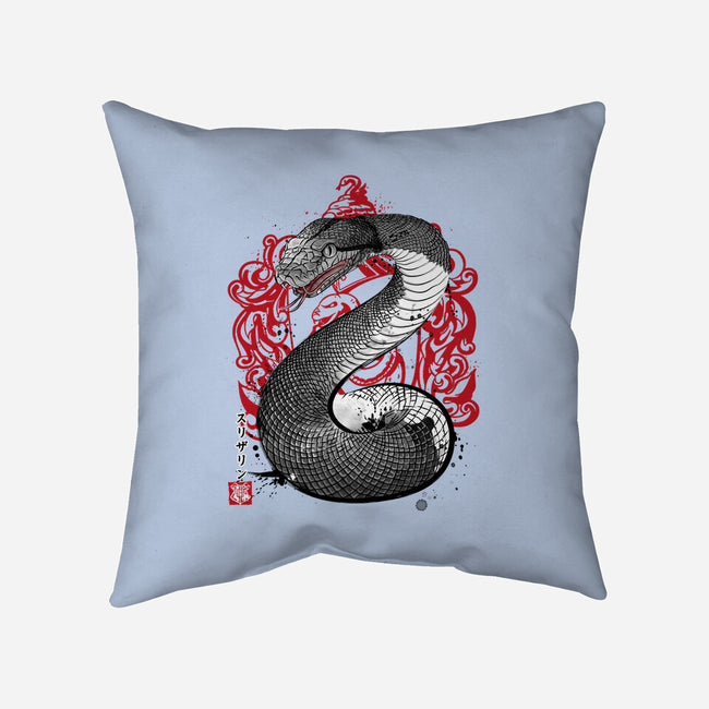 Pride and Ambition Sumi-E-none removable cover throw pillow-DrMonekers