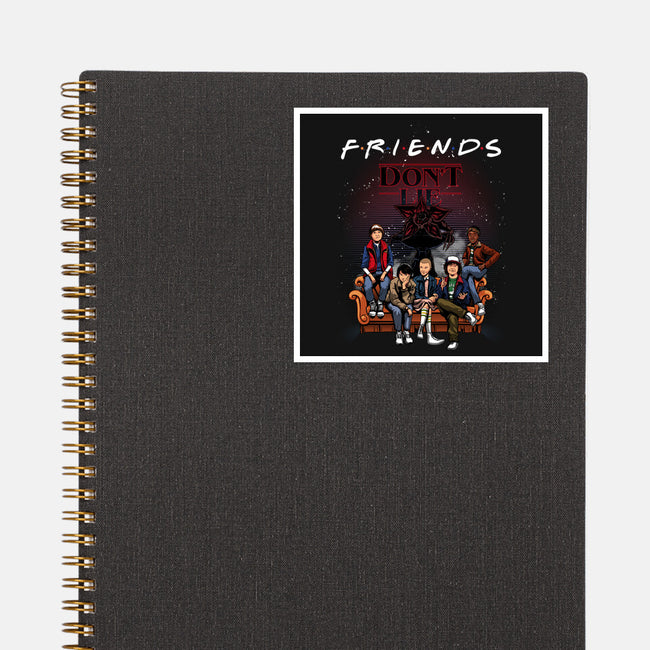 Stranger Friends-none glossy sticker-Conjura Geek