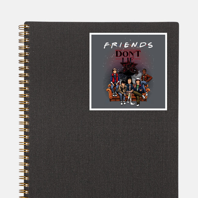 Stranger Friends-none glossy sticker-Conjura Geek