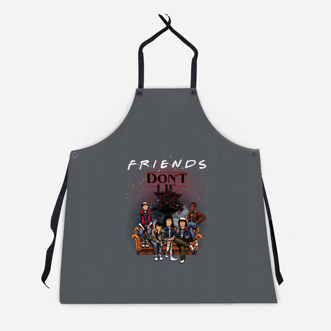 Stranger Friends-unisex kitchen apron-Conjura Geek