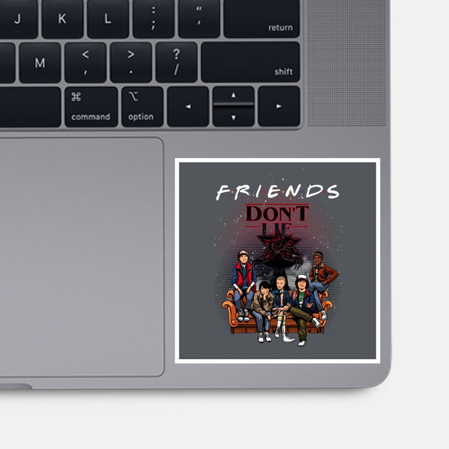 Stranger Friends-none glossy sticker-Conjura Geek