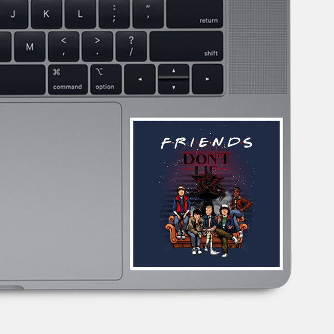 Stranger Friends-none glossy sticker-Conjura Geek