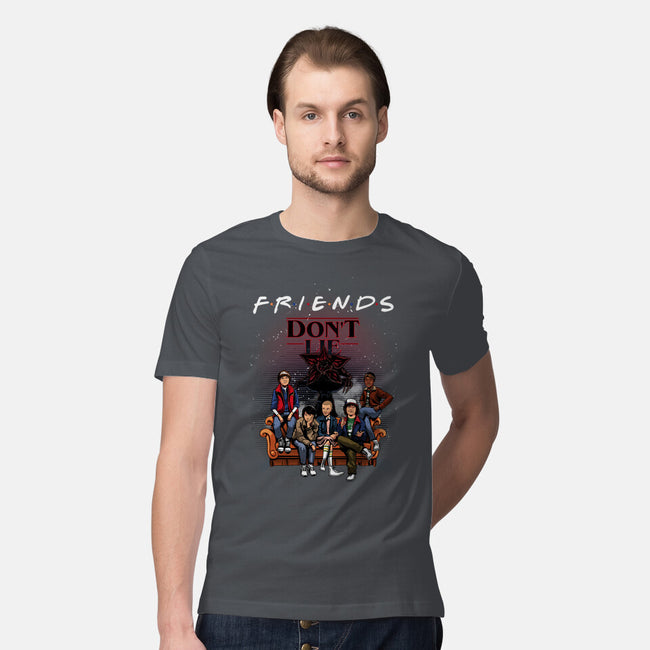 Stranger Friends-mens premium tee-Conjura Geek