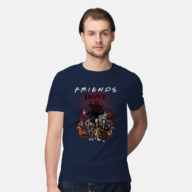 Stranger Friends-mens premium tee-Conjura Geek