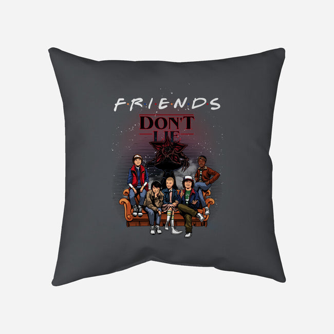 Stranger Friends-none removable cover w insert throw pillow-Conjura Geek