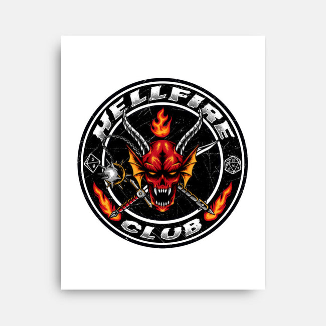 Hellfire Badge-none stretched canvas-spoilerinc