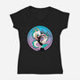 Sakura Dragon-womens v-neck tee-leepianti