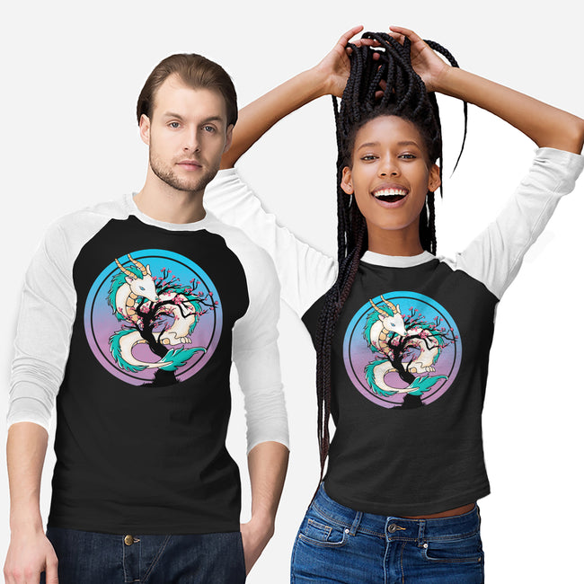 Sakura Dragon-unisex baseball tee-leepianti