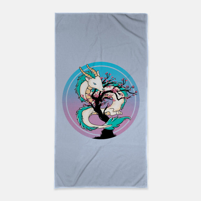 Sakura Dragon-none beach towel-leepianti