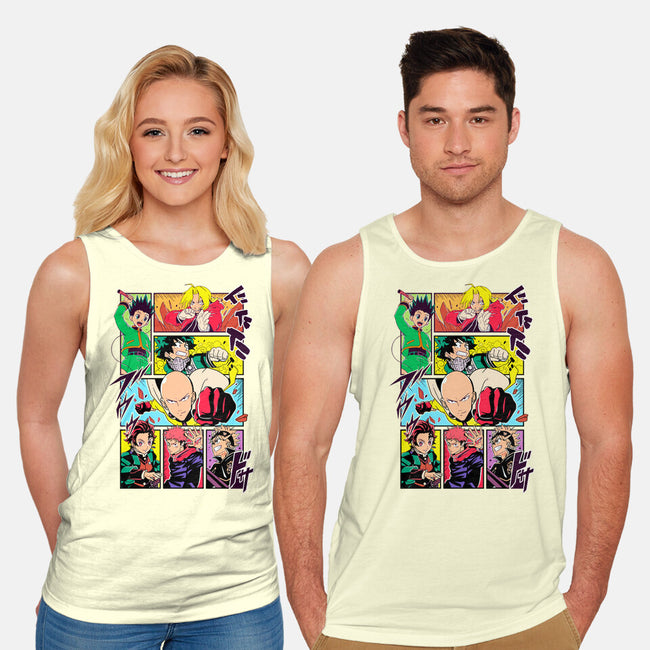 Shonen Characters-unisex basic tank-Bellades