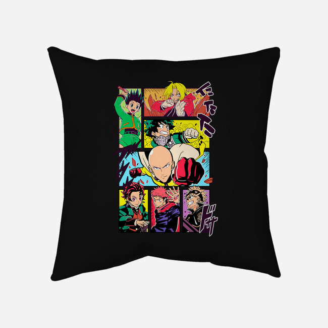 Shonen Characters-none removable cover w insert throw pillow-Bellades
