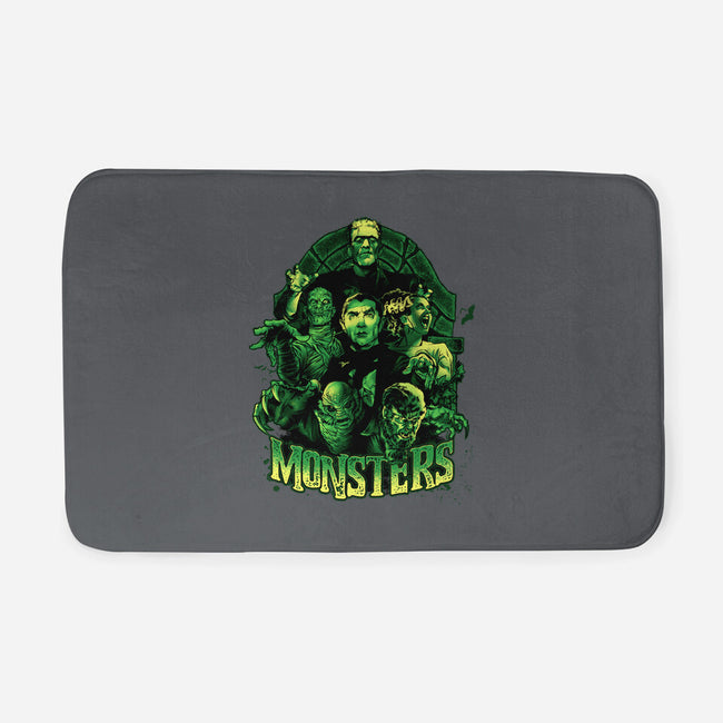 Monsters-none memory foam bath mat-Conjura Geek