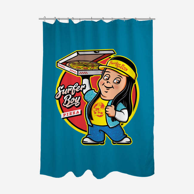 Pizza Boy-none polyester shower curtain-Olipop