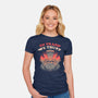 In Trash We Trust-womens fitted tee-eduely