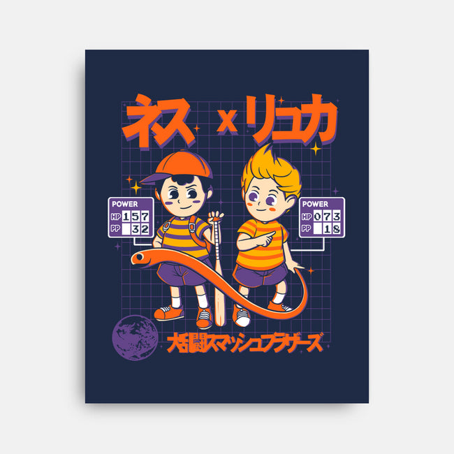 Retro Player-none stretched canvas-Douglasstencil