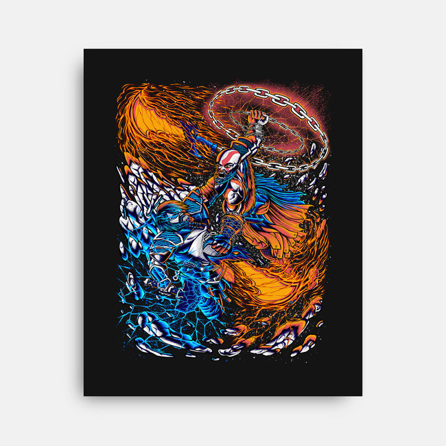 Fire And Thunder-none stretched canvas-alanside