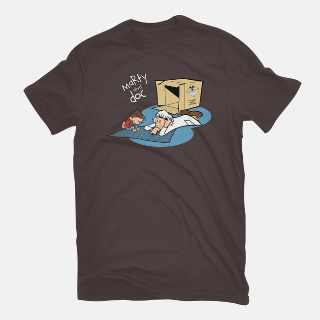 Marty & Doc-womens basic tee-vtorgabriel