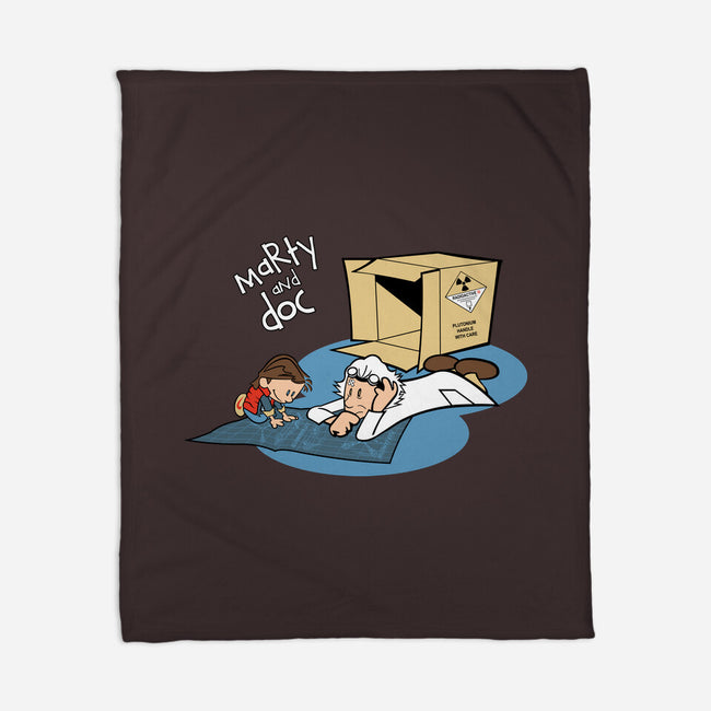 Marty & Doc-none fleece blanket-vtorgabriel