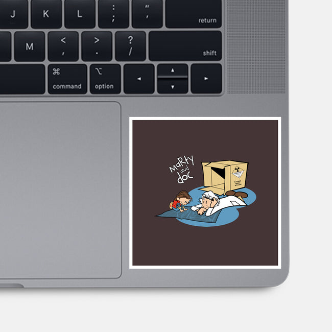 Marty & Doc-none glossy sticker-vtorgabriel